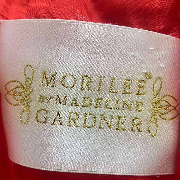 Mori Lee rhinestone beaded lace one shoulder formal prom mermaid dress gown. - Picture 8 of 9